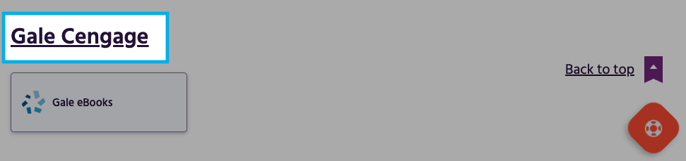 Gale Power Search link